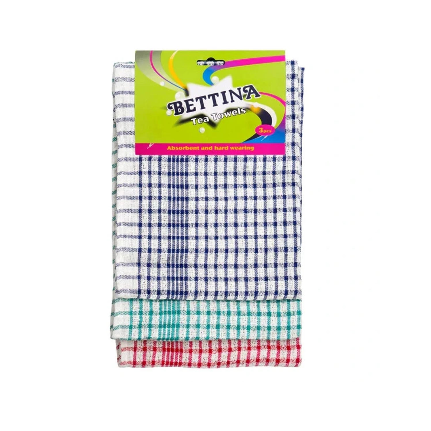 Bettina Cotton Tea Towels — Pack of 3