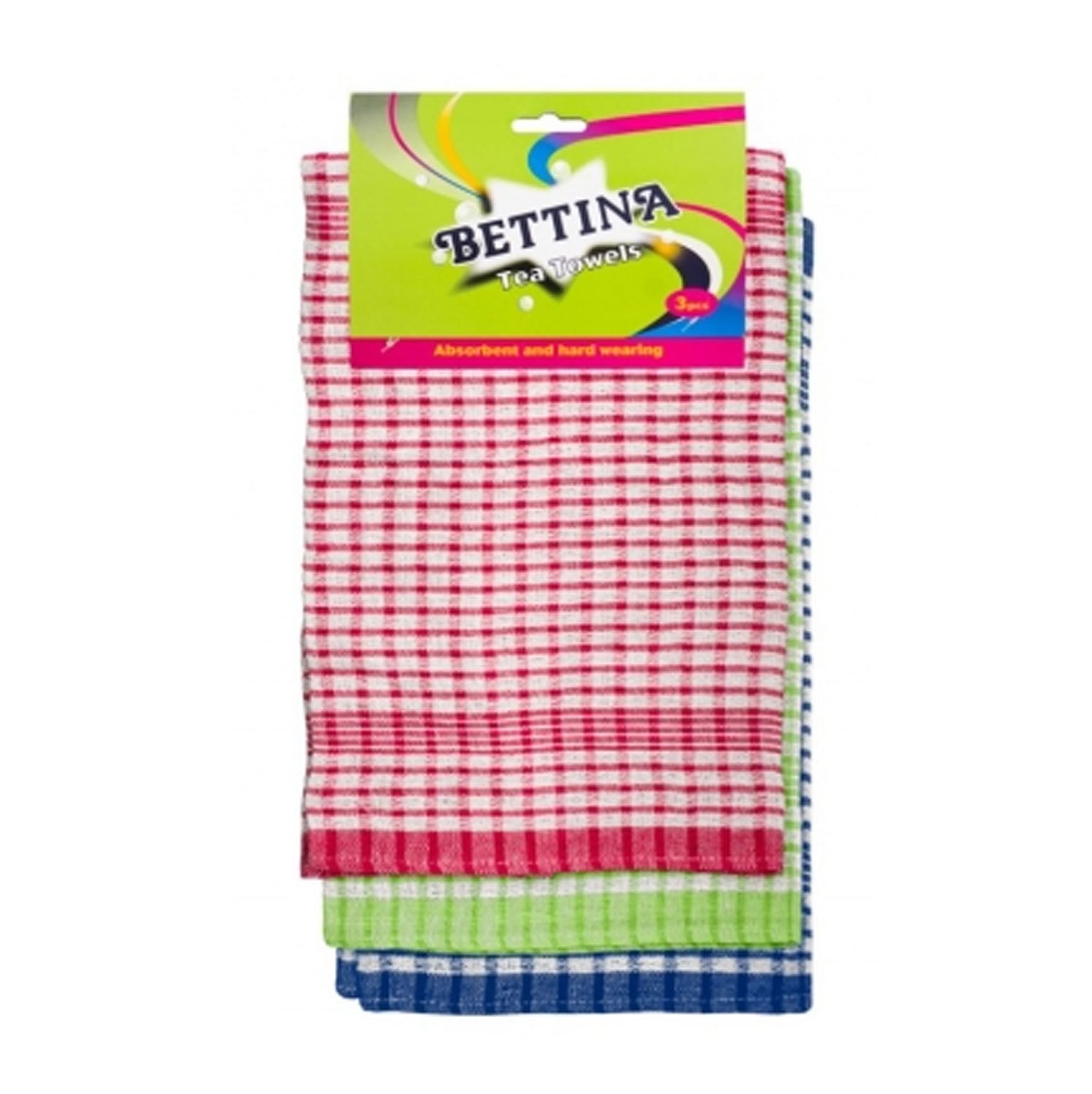Bettina Cotton Tea Towels — Pack of 3