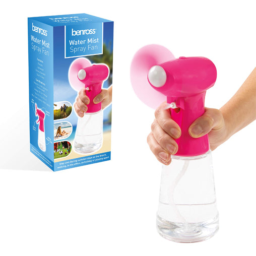 Benross Water Mist Fan — Pink