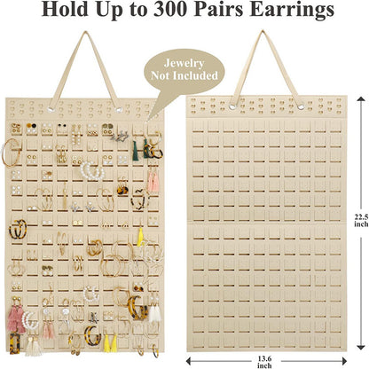 Necklace Ring Felt Pouch Stud Earrings Organization Hanging Bags Bracelet Storage Bag Wall-mounted