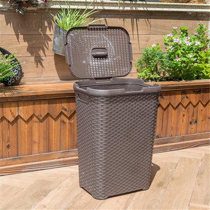 Plastic Rattan Woven Storage Anti-dirty Laundry Laundry Basket