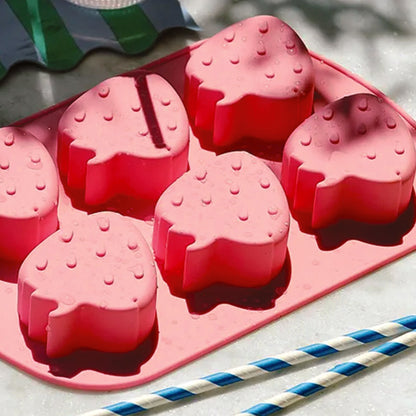 Tala Silicone Strawberry Ice Mould — 6 Shapes