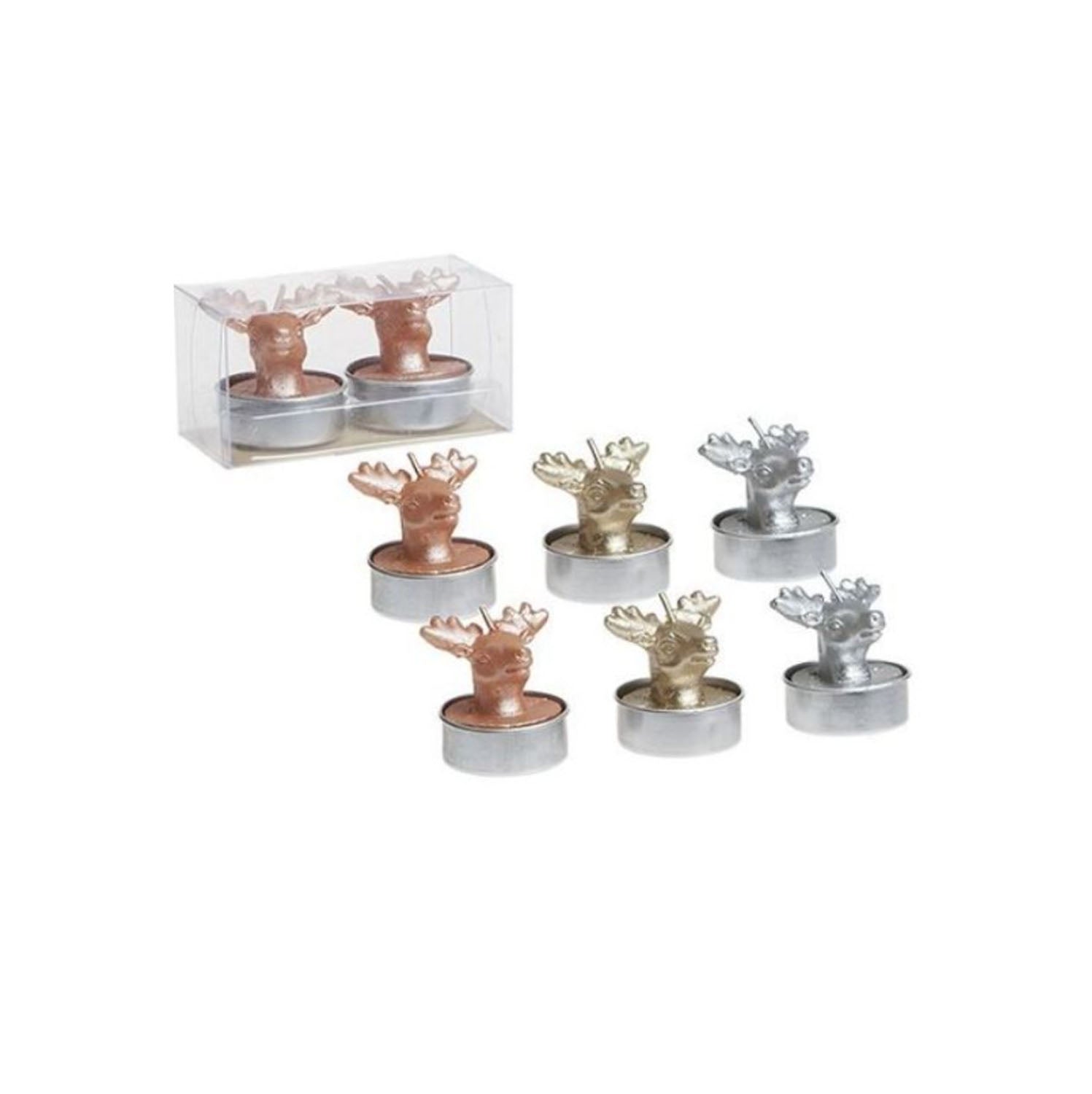 Deer Tealight Candle Gift Set — Pack of 2