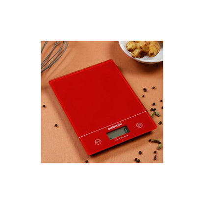 Sabichi Digi Kitchen Scale Red 5kg
