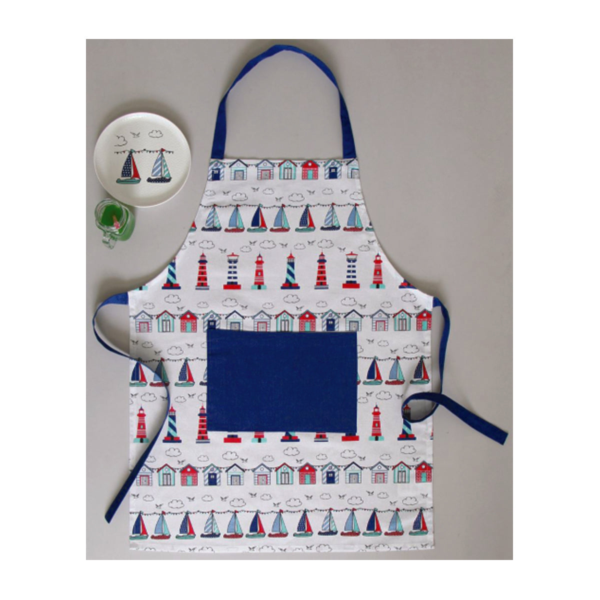 HL Cotton Apron — Nautical