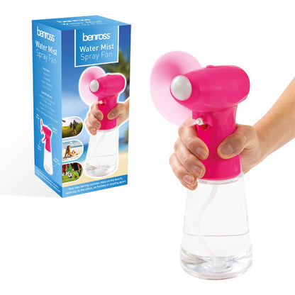 Benross Water Mist Fan — Pink